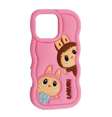 Чохол LABUBU Case for iPhone 16 Pro Pink mag-2000001637159143852