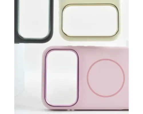 Чохол Liquid Silicone Case Metal Camera MagSafe для iPhone 16 Pro Max Morandi purple mag-2000001638620144134