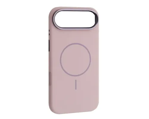 Чохол Liquid Silicone Case Metal Camera MagSafe для iPhone 17 Air Morandi purple mag-2000001638521144124