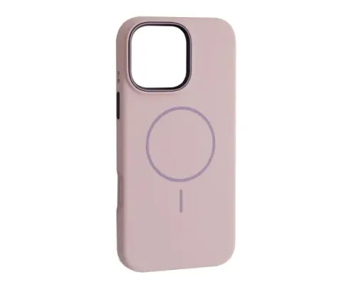 Чохол Liquid Silicone Case Metal Camera MagSafe для iPhone 16 Pro Max Morandi purple mag-2000001638620144134