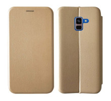 Чохол-книжка Level for Samsung A8 Plus 2018 (A730) Gold mag-200000089238212129