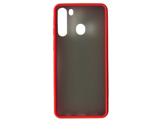 Чохол-бампер захисний Gingle Matte Case Samsung A21 (A215) red/black mag-20000011681108582