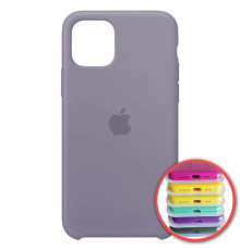 Чохол Silicone Case Full for iPhone 12/ 12 Pro (46) lavander gray mag-200000128017160671