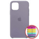 Чохол Silicone Case Full for iPhone 12/ 12 Pro (46) lavander gray mag-200000128017160671