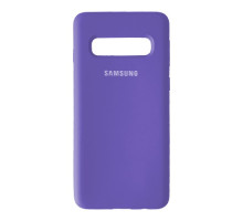 Чохол Silicone Case Full for Samsung S10 Lilac mag-2000001206997132428