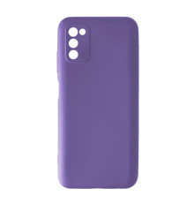Чохол Silicone Case Camera (no logo) для Samsung A03S (A037) lilac mag-2000001365137100984