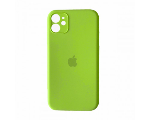Silicone Case Full Camera Square side for iPhone 11 Party green mag-200000137099599831
