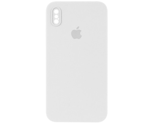 Silicone Case Full Camera Square side for iPhone XS White mag-200000138955336272
