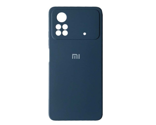 Чохол Silicone Case Full for Xiaomi Poco X4 Pro 5G Navy Blue mag-200000139055945527