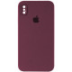 Silicone Case Full Camera Square side for iPhone XS Marsala mag-200000139689646132