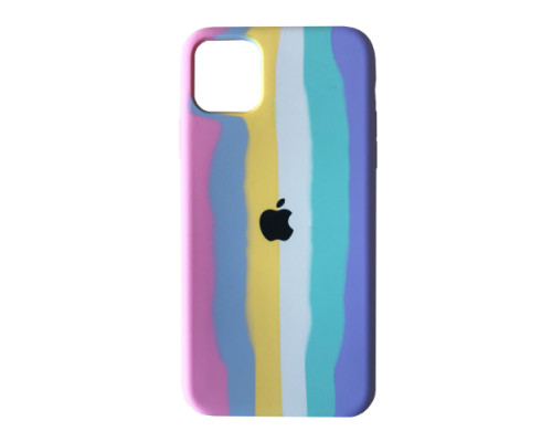 Чохол Silicone Case Full for iPhone 13 Pro RAINBOW 3 mag-200000133943542630