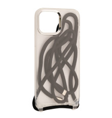 Чохол NEW ROPE CLEAR CASE CAMERA FRAME for iPhone 14 Pro Max Black mag-200000144557031890