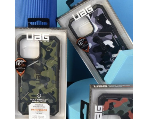 Чохол ударостійкий UAG NEW PATHFINDER MAGSAFE for iPhone 14 Pro Max Army green mag-200000141196413132