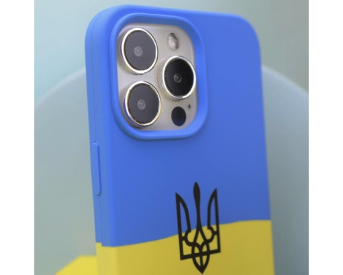 Чохол Silicone Case Full Ukraine for iPhone 14 Pro mag-200000141219013121