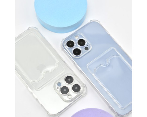 Чохол CARD CASE SAFE ANTI-SHOCK for iPhone 12 Pro Clear mag-200000141415613290