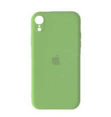 Silicone Case Full Camera Square side for iPhone XR Green mag-2000001418338142655
