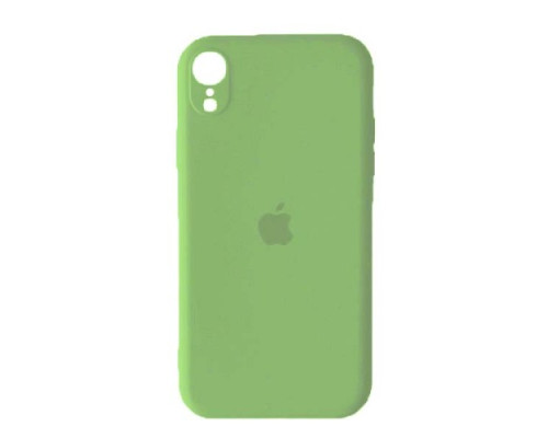 Silicone Case Full Camera Square side for iPhone XR Green mag-2000001418338142655