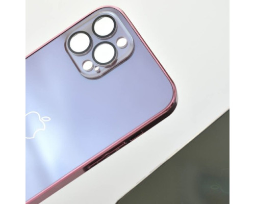 Чохол NEW GLASS MAGSAFE Case for iPhone 15 Pro Max Light blue mag-200000154007751452