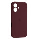 Чохол Silicone Case Full Camera Copy for iPhone 16 (67) plum mag-2000001547717131390