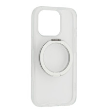 Чохол ROCK Crystal Rotating with Magnetic (Foldable Bracket) for iPhone 16 Pro Transparent mag-2000001556047106601