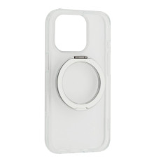 Чохол ROCK Crystal Rotating with Magnetic (Foldable Bracket) for iPhone 16 Pro Max Transparent mag-200000155613952868