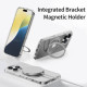 Чохол ROCK Crystal Rotating with Magnetic (Foldable Bracket) for iPhone 16 Pro Max Transparent mag-200000155613952868