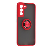 Чохол Gingle Ring Case for Samsung S21 FE (SM-G990) Red mag-200000156061755859