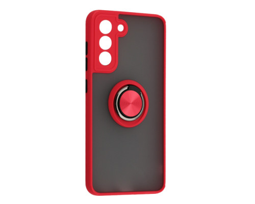 Чохол Gingle Ring Case for Samsung S21 FE (SM-G990) Red mag-200000156061755859