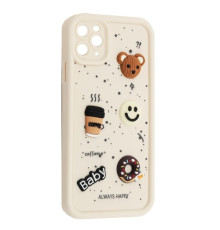 Чохол HAPPY Donut Case for iPhone 12 Pro White mag-2000001562284135240