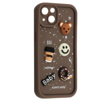 Чохол HAPPY Donut Case for iPhone 15 Brown mag-2000001562758106642