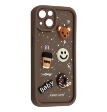 Чохол HAPPY Donut Case for iPhone 15 Brown mag-2000001562758106642