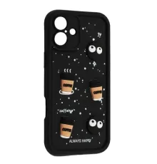 Чохол HAPPY Cookie Case for iPhone 16 Black mag-2000001562895143773