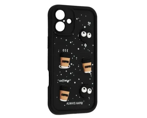 Чохол HAPPY Cookie Case for iPhone 16 Black mag-2000001562895143773