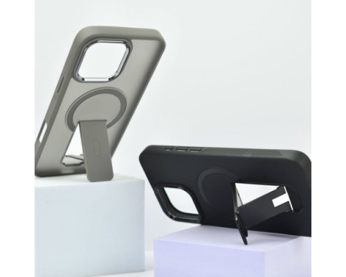 Чохол STAND MATTE MAGSAFE for iPhone 14 Pro Max Grey mag-200000157891958676