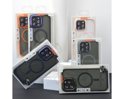 Чохол NEW MATTE MAGSAFE for iPhone 14 Pro Deep purple mag-200000158037058771