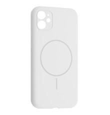 Чохол Silicone Case Full Camera Fine Ring MagSafe for iPhone 11 White mag-200000158511561781