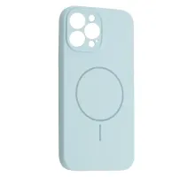 Чохол Silicone Case Full Camera Fine Ring MagSafe for iPhone 15 Pro Max New Sky Blue mag-2000001586167143662