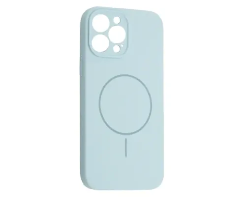 Чохол Silicone Case Full Camera Fine Ring MagSafe for iPhone 15 Pro Max New Sky Blue mag-2000001586167143662
