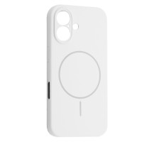 Чохол Silicone Case Full Camera Fine Ring MagSafe for iPhone 16 White mag-200000158636561906