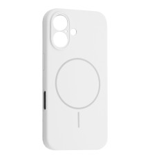 Чохол Silicone Case Full Camera Fine Ring MagSafe for iPhone 16 White mag-200000158636561906