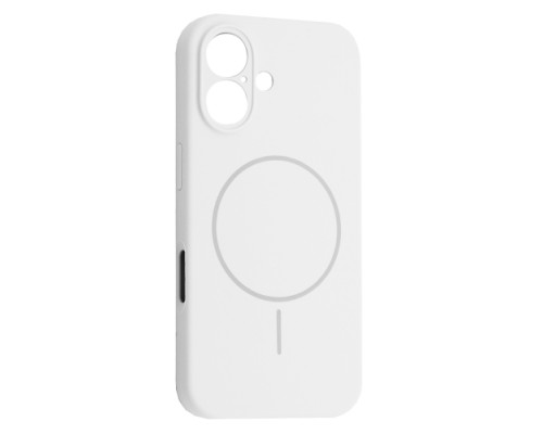 Чохол Silicone Case Full Camera Fine Ring MagSafe for iPhone 16 White mag-200000158636561906