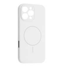 Чохол Silicone Case Full Camera Fine Ring MagSafe for iPhone 16 Pro White mag-200000158650161920