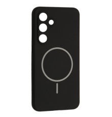 Чохол Silicone Case luxury+MagSafe for Samsung S23 FE Black mag-2000001594278134099