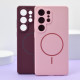 Чохол Silicone Case luxury+MagSafe for Samsung S23 Ultra Elegant Purple mag-2000001594384134110