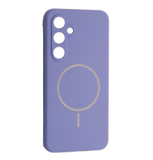 Чохол Silicone Case luxury+MagSafe for Samsung S24 FE Elegant Purple mag-2000001594520134122