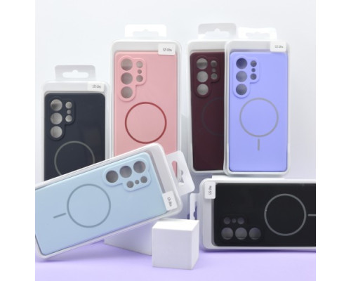 Чохол Silicone Case luxury+MagSafe for Samsung S25+ Elegant Purple mag-2000001594865134154