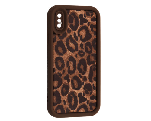 Чохол LEOPARD Case for iPhone X/XS Brown 4 mag-2000001596555135700