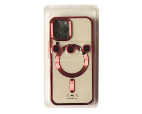 Чохол PRO SHINING (+ LENSES) MagSafe for iPhone 13 Pro Red mag-2000001513132105504