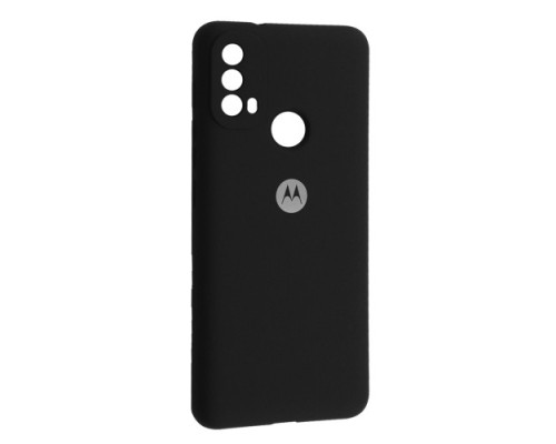 Чохол Silicone Case Full for Motorola E40 Black mag-200000152089529619