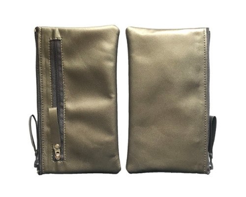 Чохол-кисет на блискавці універсальний 6 дюймов графіт 067-1 (дві блискавки) mag-2000001528105141273